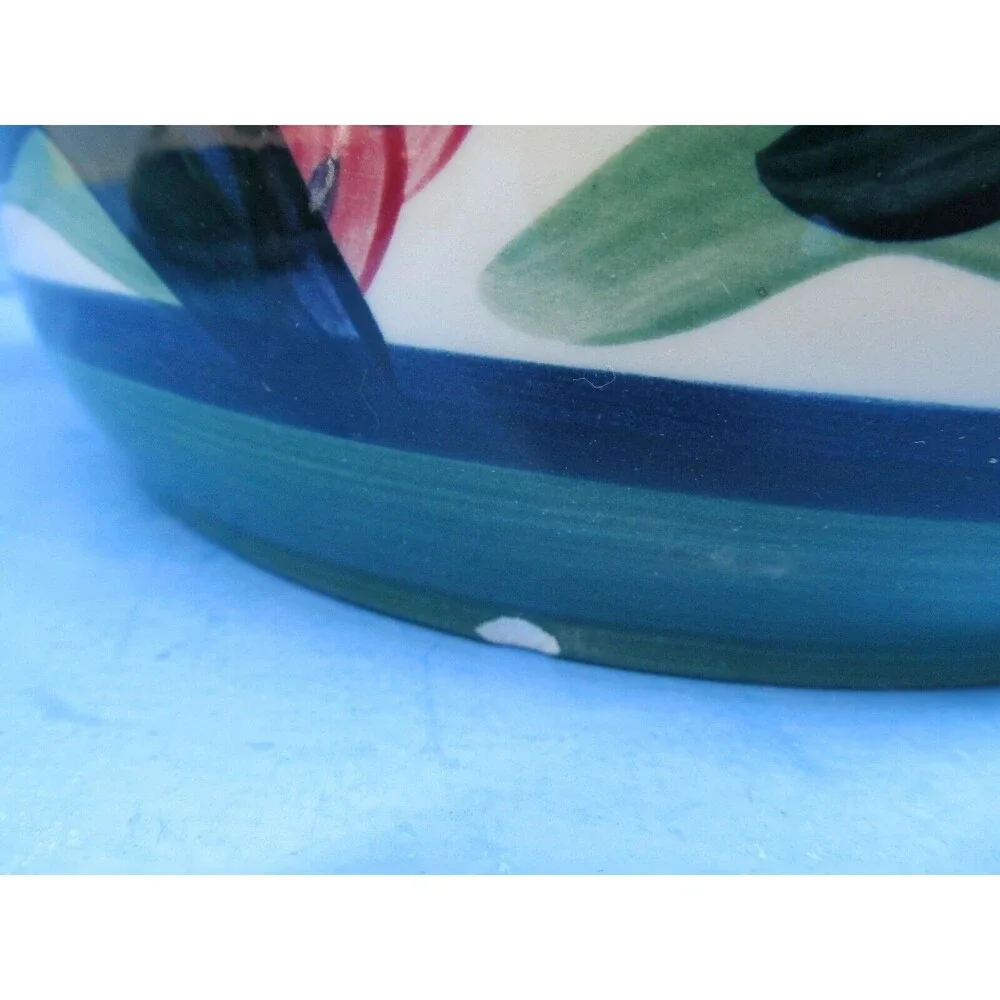Gail Pittman Juniper Covered Bean Pot Double Handled  Casserole